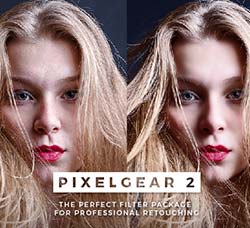极品PS拓展面板－磨皮润肤(含高清视频教程)：Pixel Gear 2 - The Perfect Filter Packag
